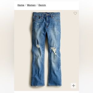 J. Crew Demi-Boot crop Jean